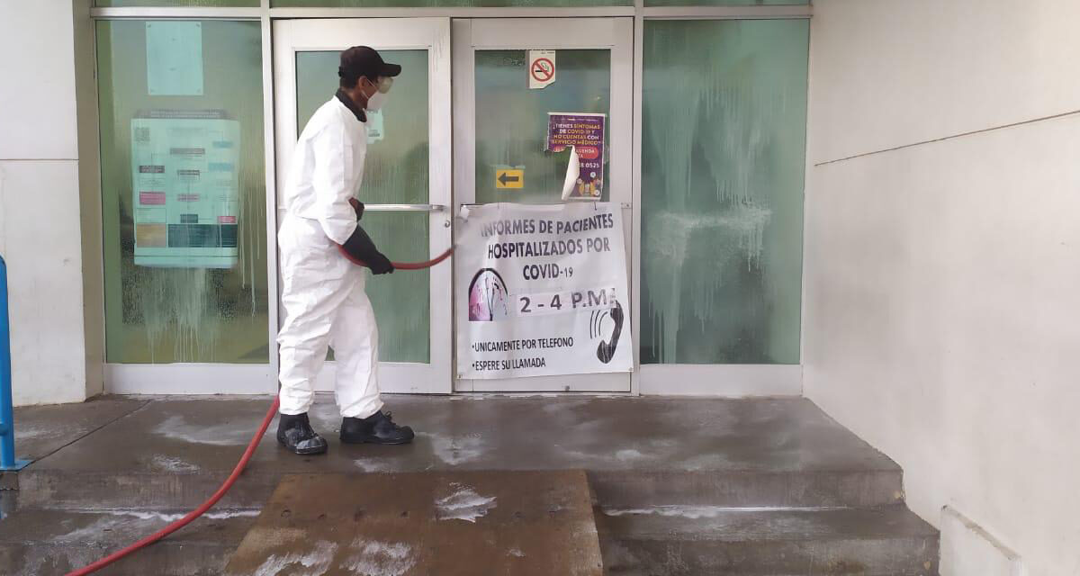 Trabaja Protección Civil en sanitización de casas
