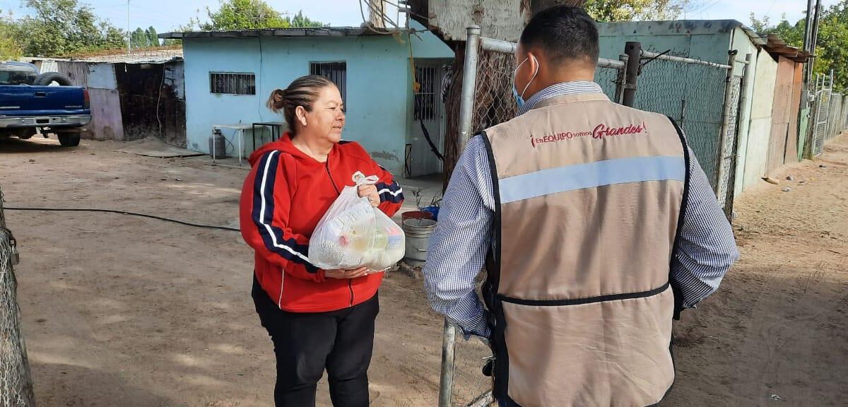 Continúa entrega de despensas a familias vulnerables