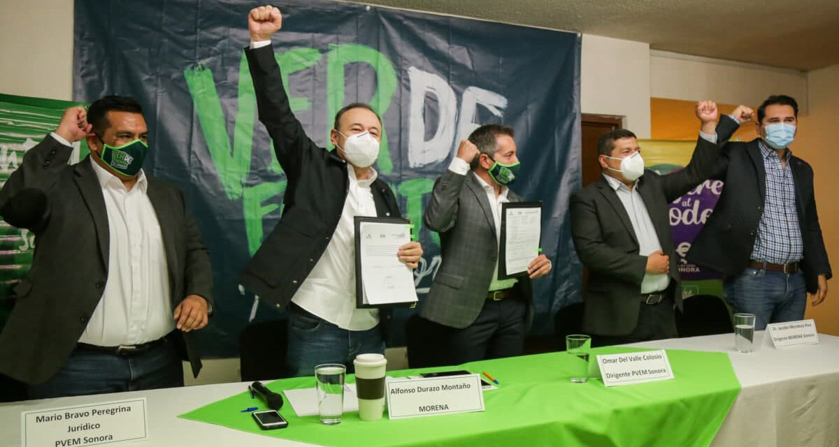 El Verde Ecologista registra como su candidato a Durazo para la gubernatura del Estado