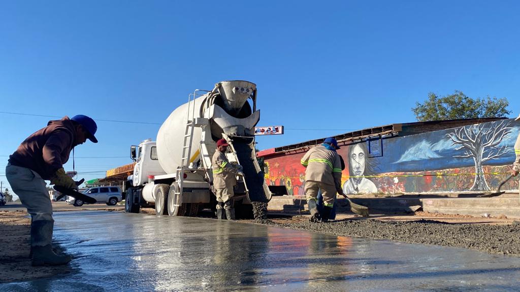 Concluyen obra de subcolector con nuevo concreto hidráulico
