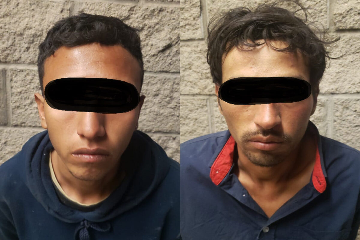 Detienen a dos por robo con violencia en SLRC