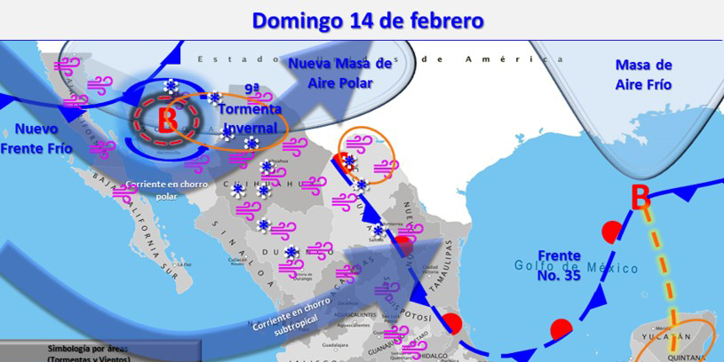 Se espera la llegada del Frente Frío 36 y nueva Tormenta Invernal a Sonora