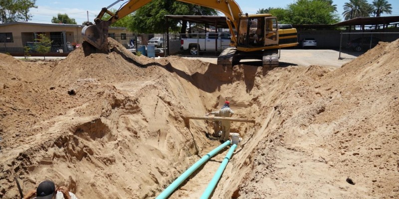 Oomapas renueva tuberías y servicios por la Tamaulipas