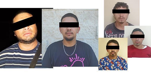 Captura la PESP a 5 presuntos delincuentes en SLRC