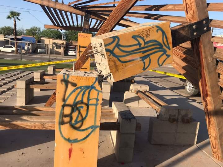 Lamenta Seguridad Pública actos de vandalismo en parque