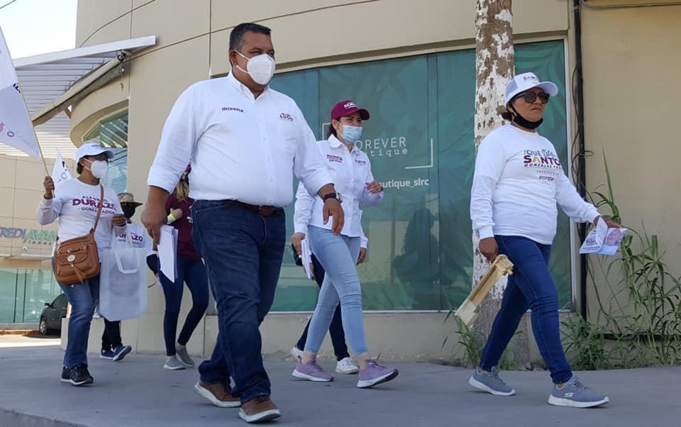 Con Santos seguirán las Obras de pavimentación.