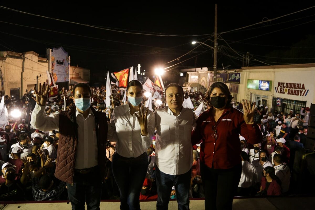 Alfonso Durazo cierra con gran apoyo popular en Nacozari, Cananea y Agua Prieta.