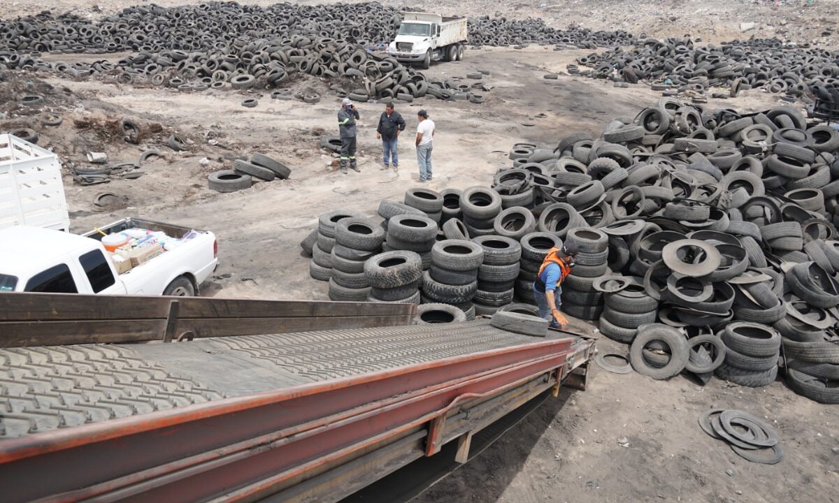 Trabaja Obras Públicas en el correcto desecho de llantas