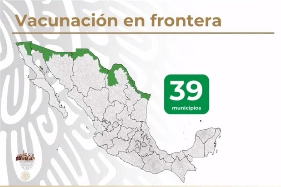 Iniciará esta semana la vacunación en la frontera de personas de 18 a 40
