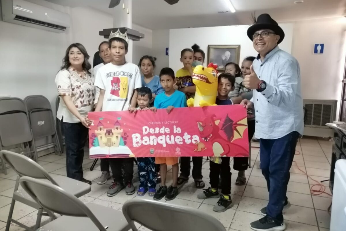 Alegran con cuentos y lecturas a niños migrantes