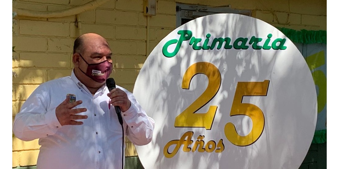 Participa Alcalde en festejo de 25 años de la Primaria Kino