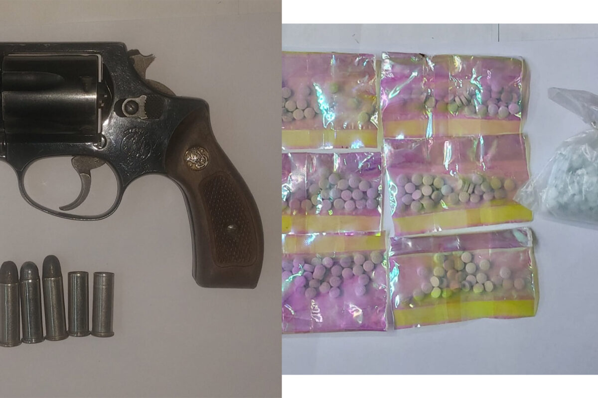 Detienen a sujetos con droga y arma de fuego en SLRC