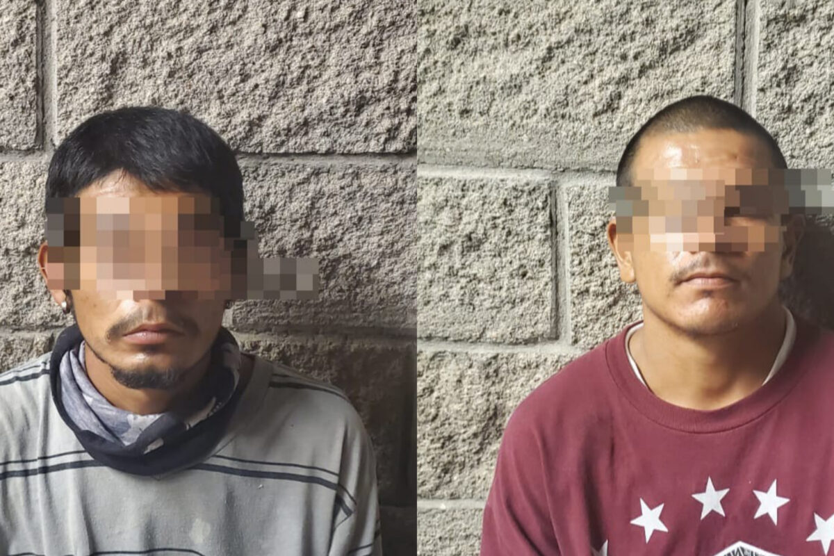 Municipales detienen a dos hombres con un arma de fuego en el valle de SLRC
