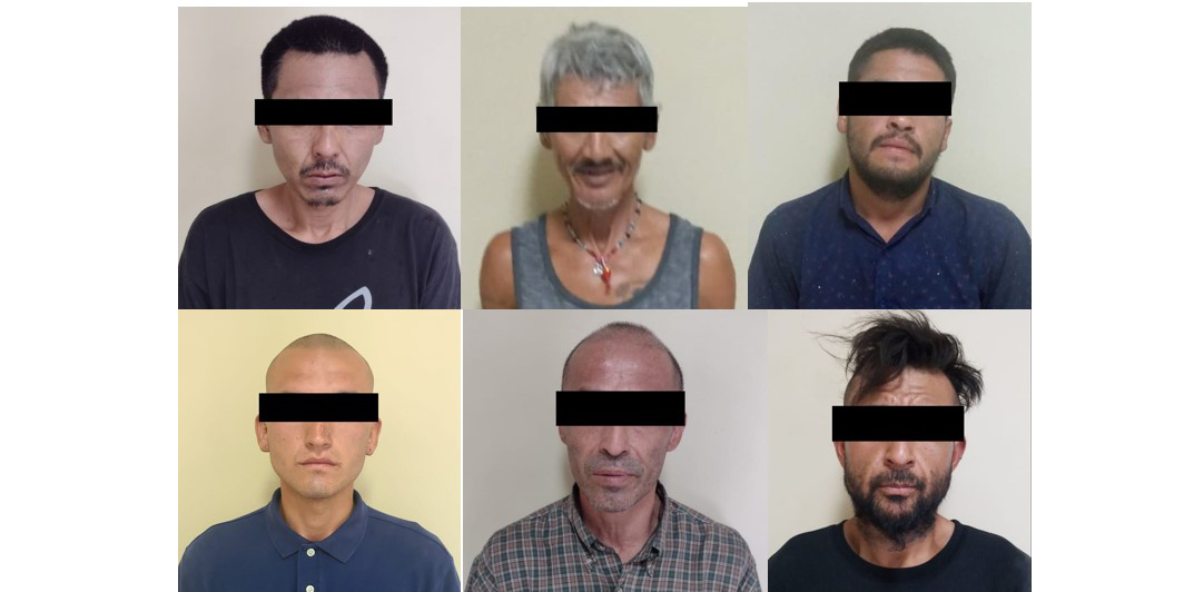 Incautan narcóticos a 6 hombres en San Luis Río Colorado