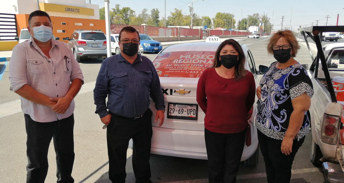 Apoyan taxistas en la promoción del Museo Regional de SLRC
