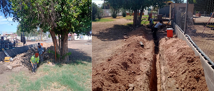 Da Oomapas mantenimiento a drenaje en escuelas