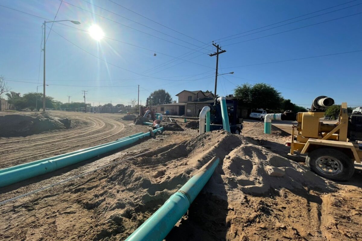 Instala Oomapas drenaje provisional para colector Constitución