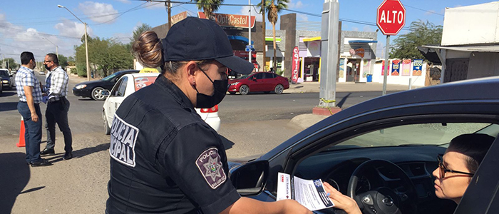 Continúa DSPM con campaña preventiva ”Por Mi San Luis Más Seguro”
