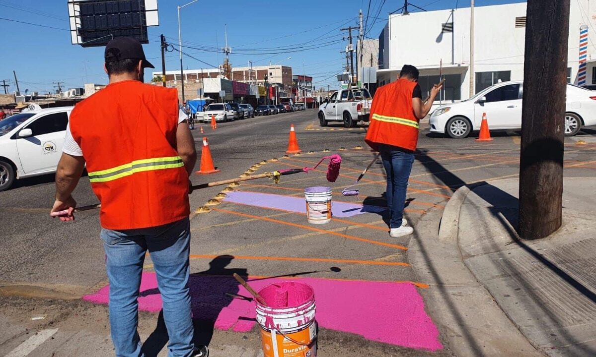 Agradecen apoyo de Desarrollo Urbano en pinta de calles de SLRC