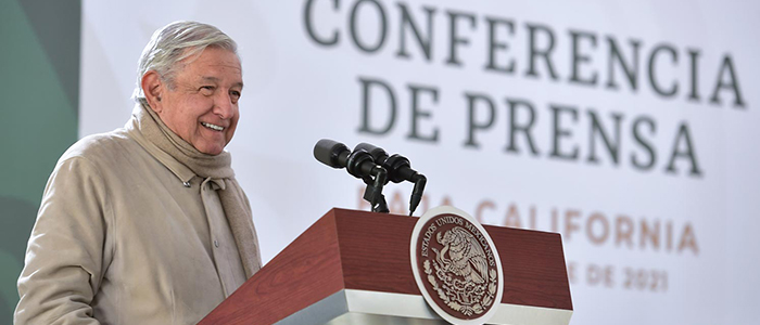 Presidente de México supervisa acciones para pacificar Baja California