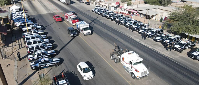 Inicia operativo policiaco navideño coordinado en SLRC