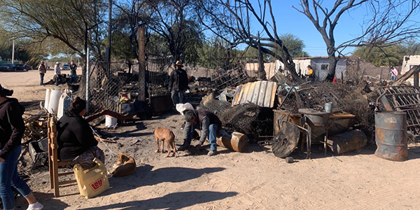 Responde 29 Ayuntamiento a familia afectada por incendio éste fin de semana