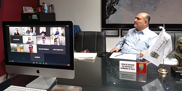 Participa Alcalde en reunión sobre Fideicomiso del Puente Colorado