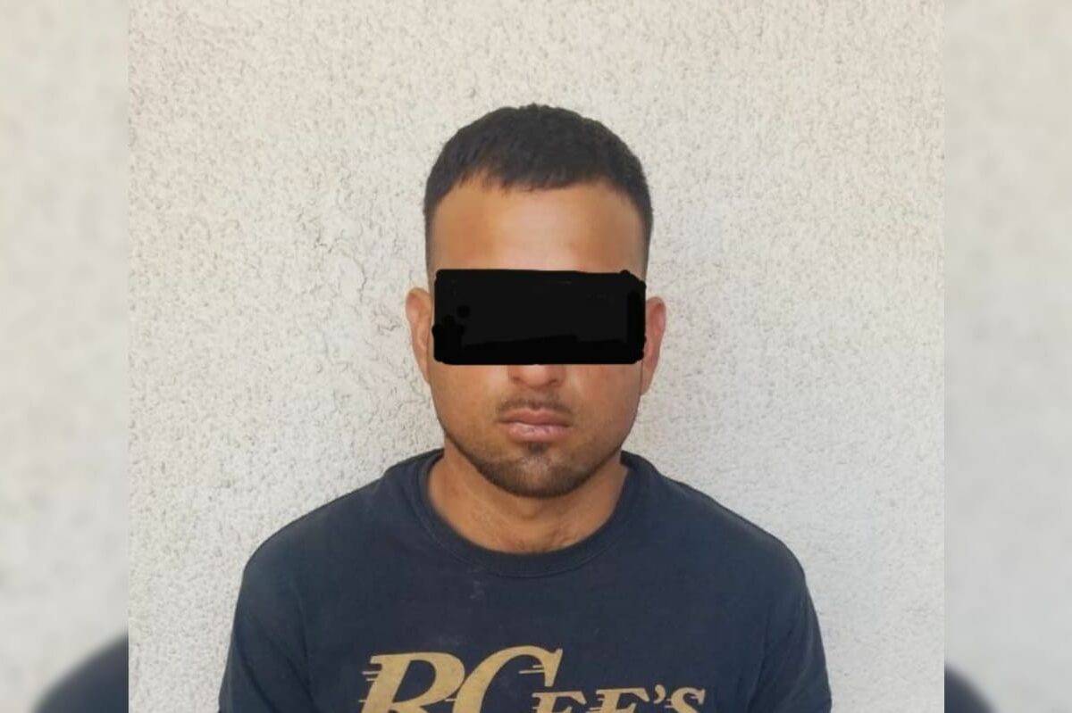 Municipales aseguran a individuo en posesión de metanfetamina