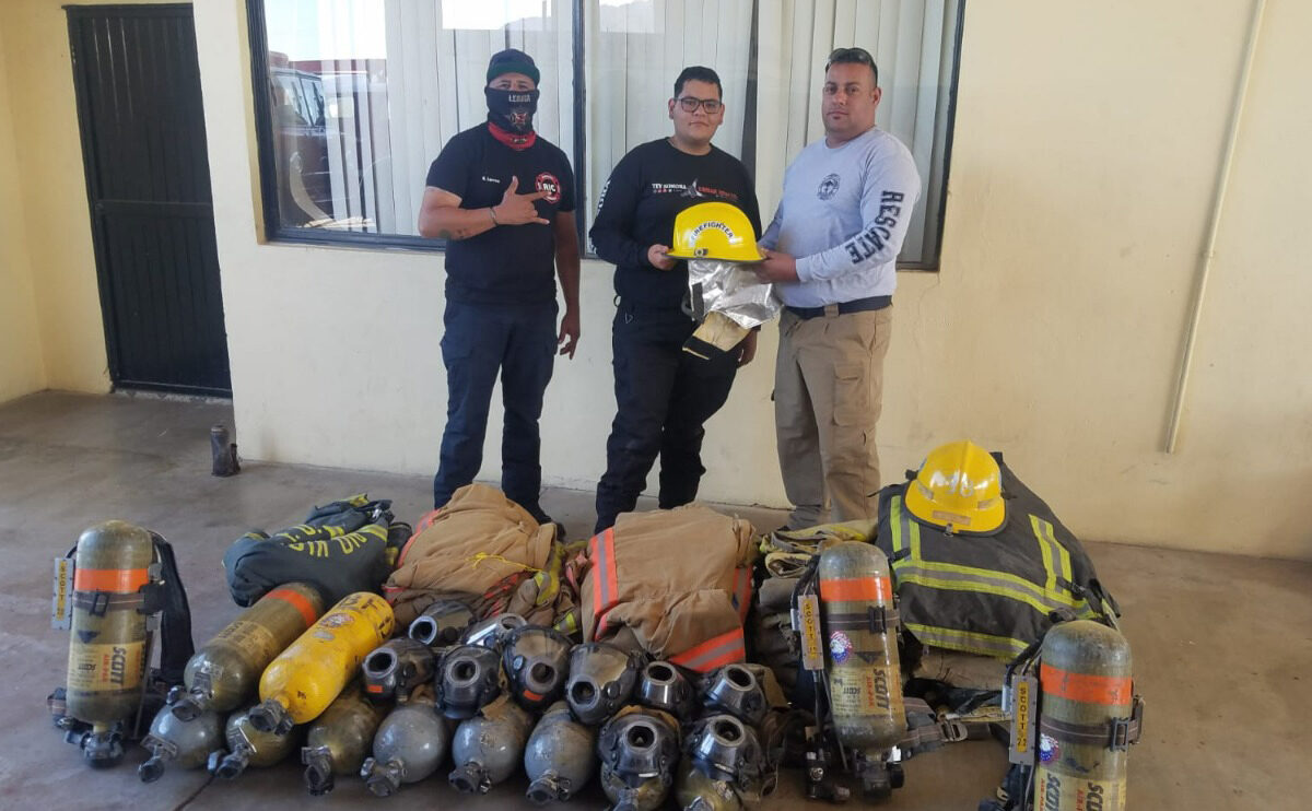 Entregan equipo a Bomberos de Baviácora y Ures, Sonora