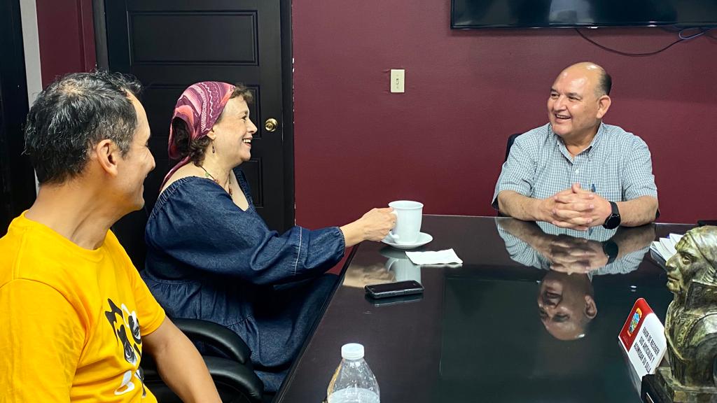 Recibe Alcalde a directora del Instituto Sonorense de Cultura