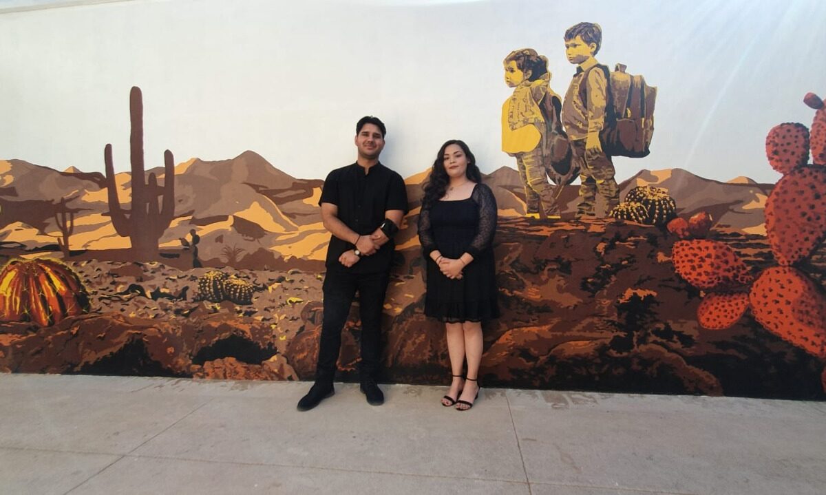 Develan mural “Presente” en primaria Topahue de SLRC