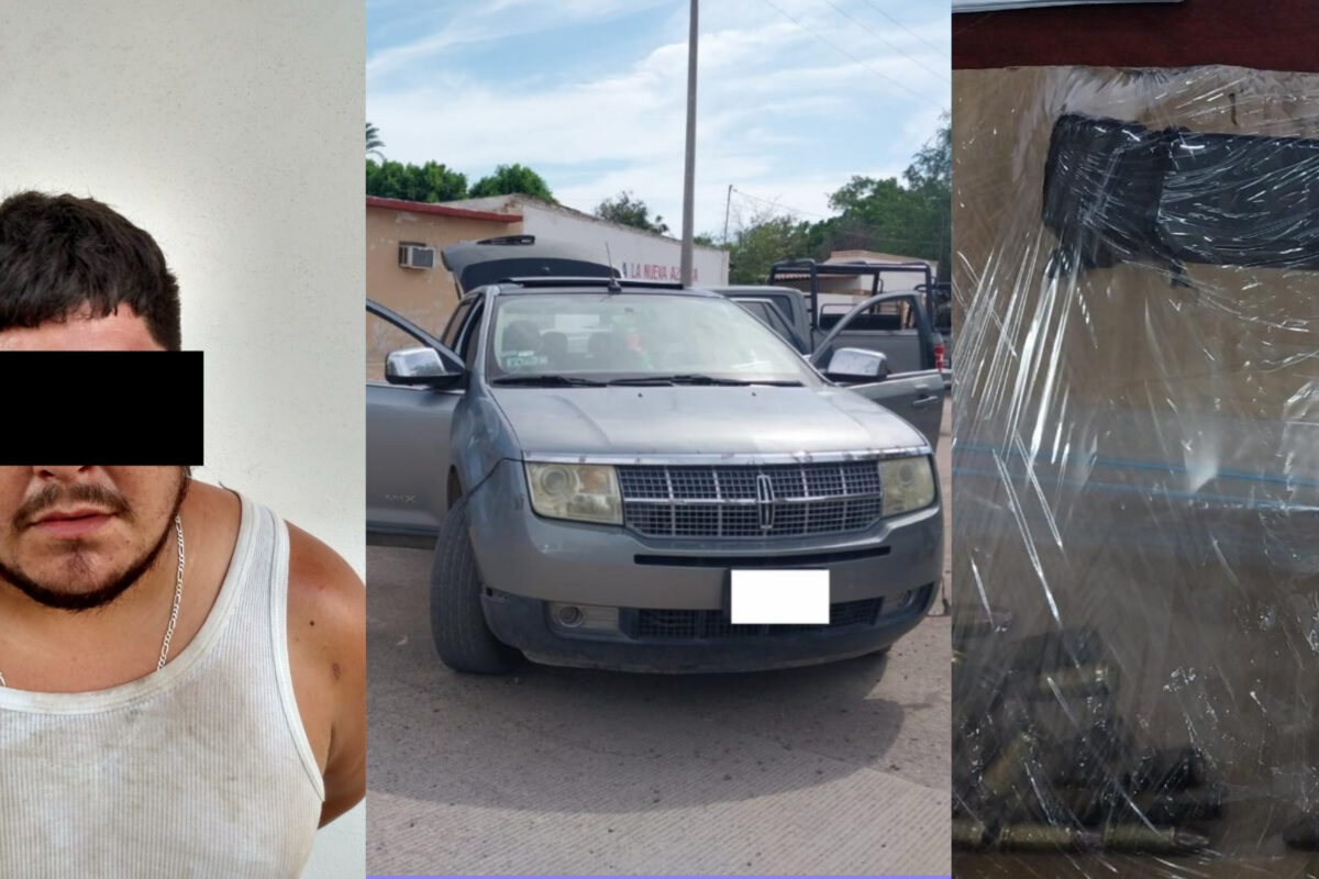 Aseguran Marina y Policía Estatal a persona con cartuchos útiles en Empalme 