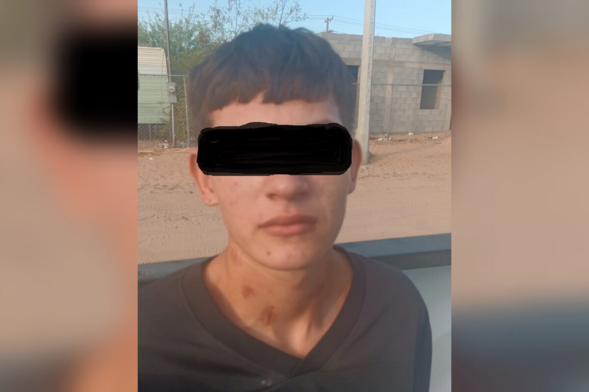 Municipales detienen a menor con droga en SLRC