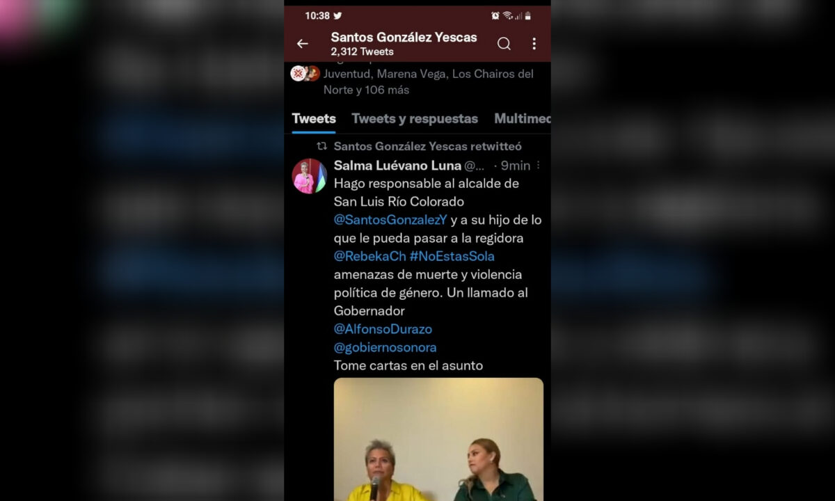 Usan cuenta de Twitter del alcalde de SLRC para promover denuncia de regidora.