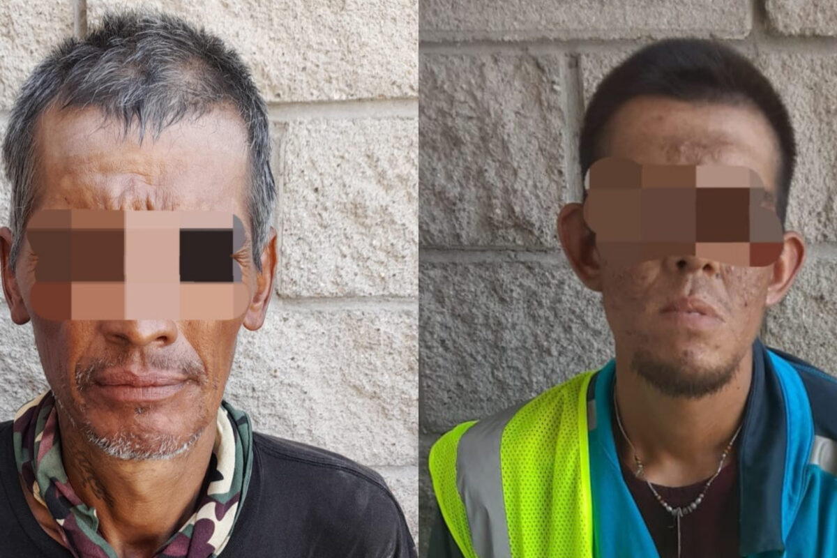 Municipales aseguraron a dos individuos con orden de aprehensión en SLRC