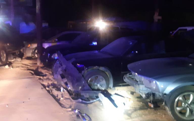 Descontrolado automovilista se estrelló contra tres vehículos en SLRC