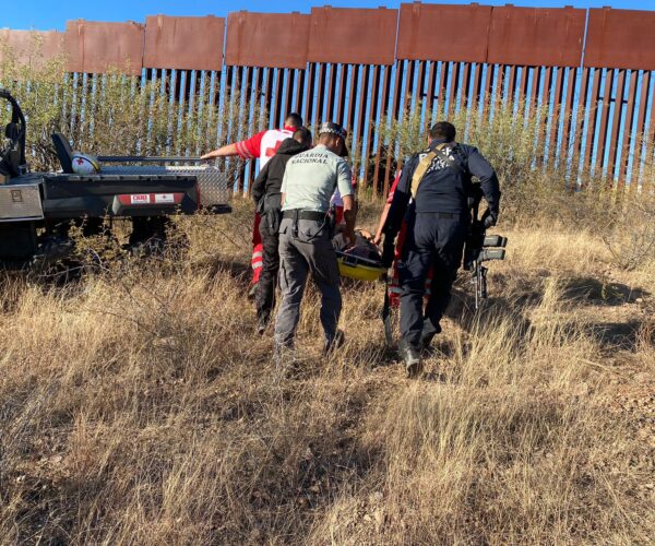 Rescatan PESP, GN y Cruz Roja a migrante en Nogales