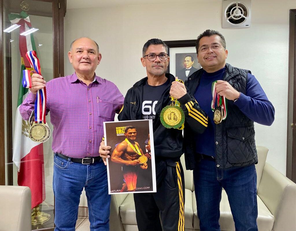 Reconocen a Campeón Mundial de fisicoculturismo de SLRC
