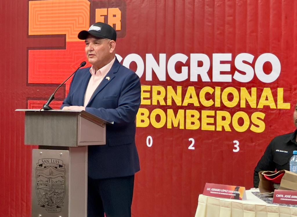 Inaugura Alcalde 3er. Congreso Internacional de Bomberos en SLRC
