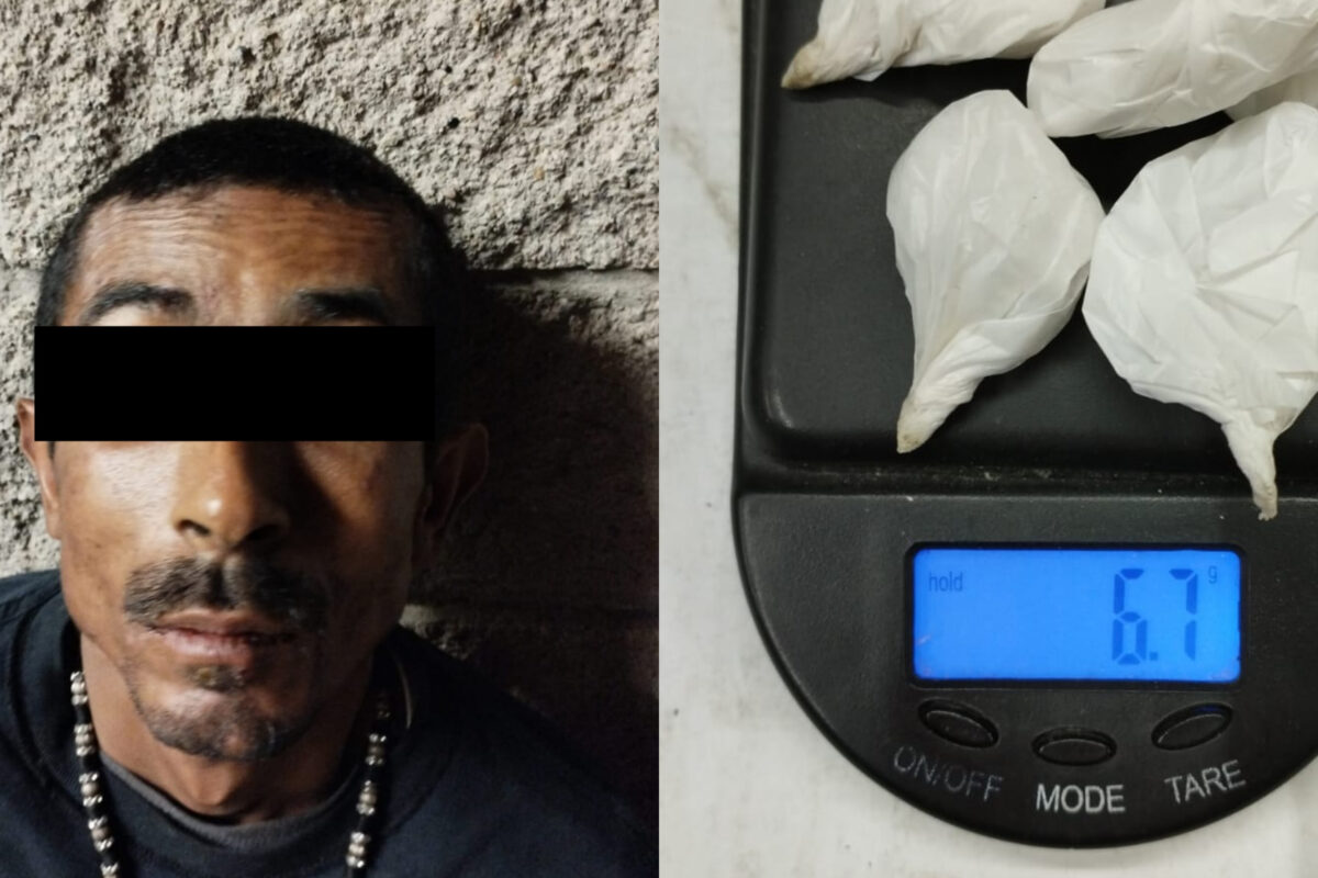 Lo aseguran con narcótico y es relacionado con robo a casa en SLRC