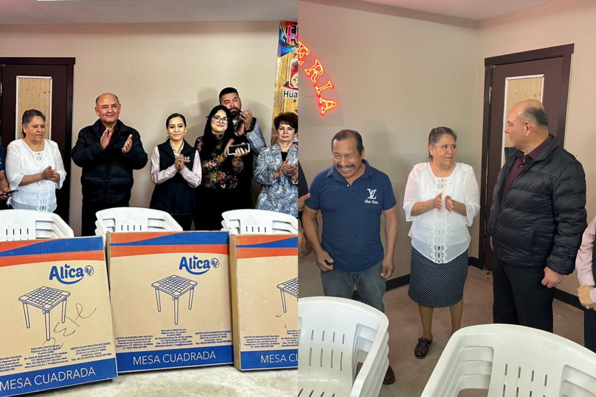 Recibe sanluisino mobiliario de “Transfórmate” para su negocio