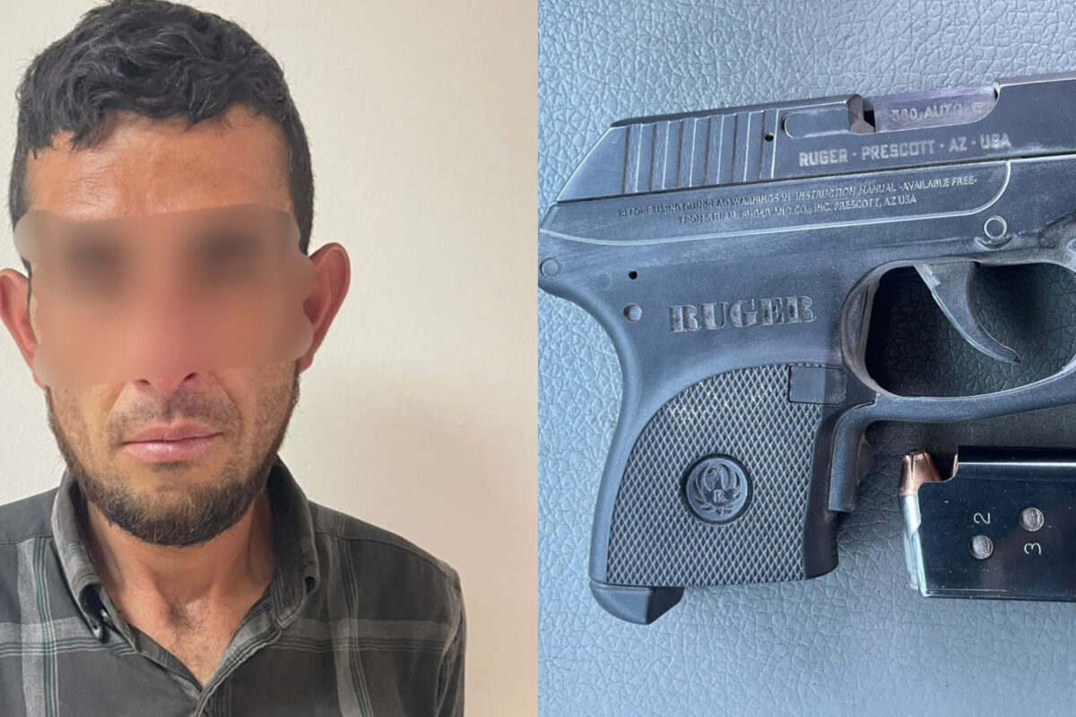 Detenido con arma de fuego turnado a FGR de SLRC