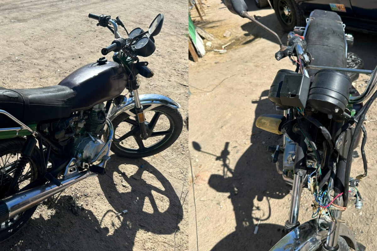 Recupera la Municipal de SLRC motocicleta robada en BC