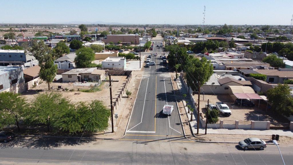 Entrega Alcalde pavimentación de la Yocupicio