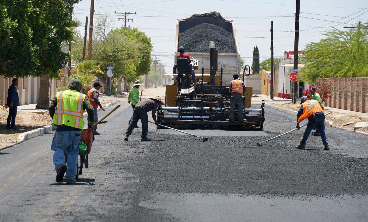 Presenta 80% de avance pavimentación de la Yocupicio