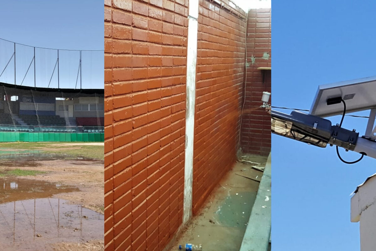 Avanza 90% rehabilitación de estadio A. Mena Montijo de SLRC