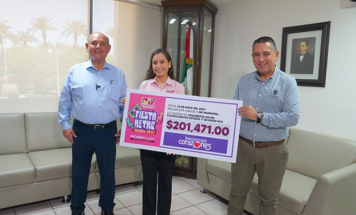 Recibe DIF donativo de “Fiesta Retro” 2023
