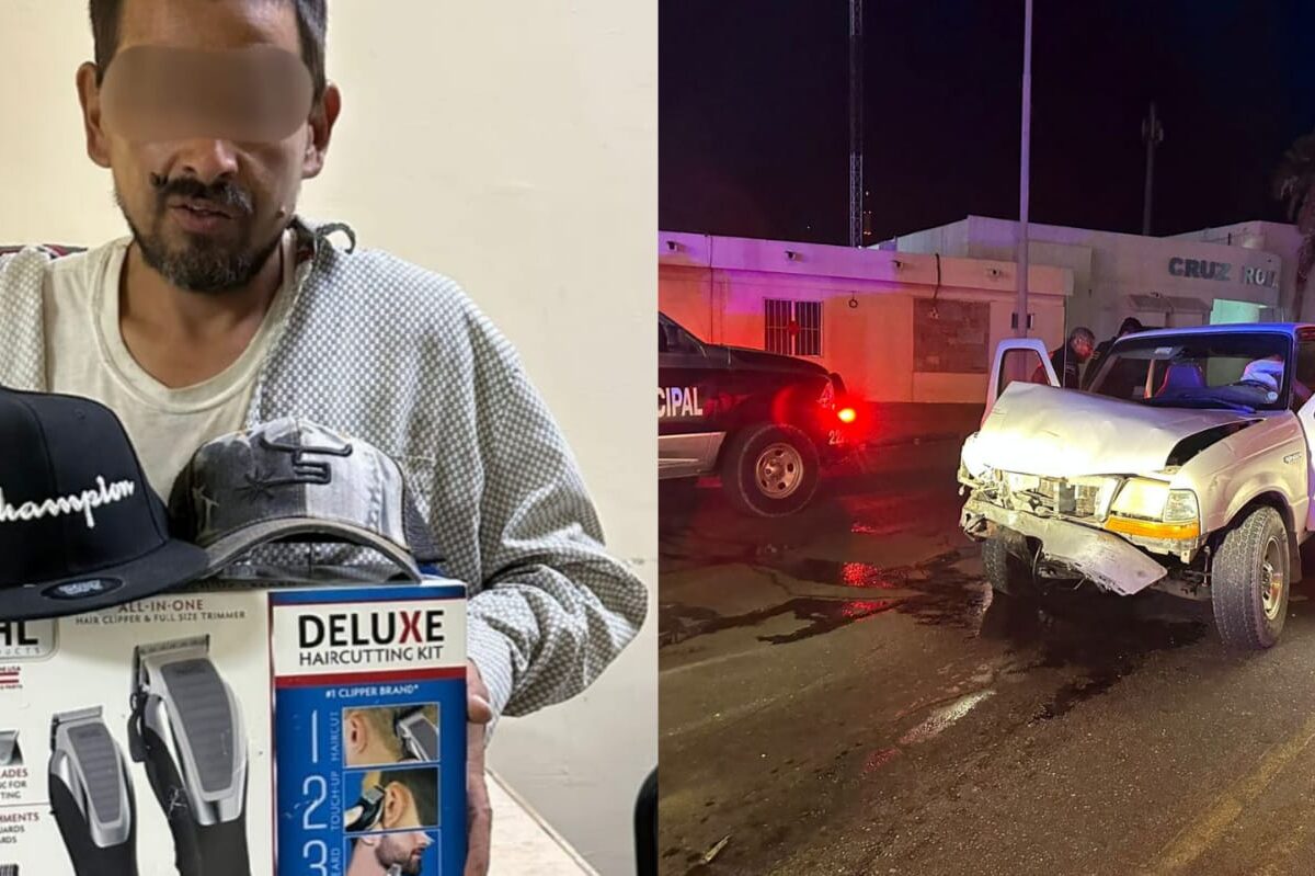 Detenido en flagrancia de robo y daños a comercio en SLRC