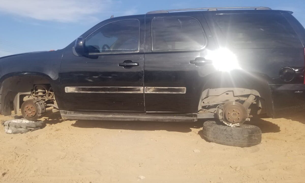 Recuperan elementos del GARV vehículo robado