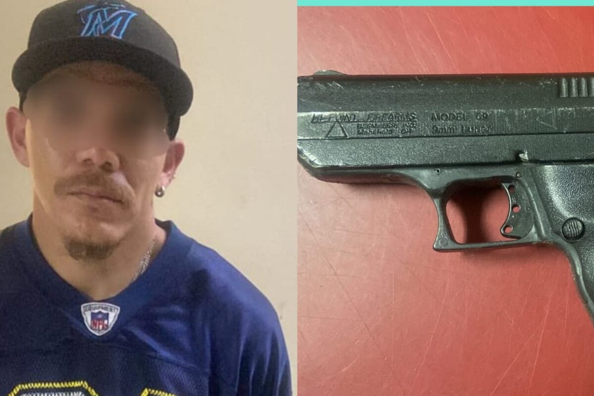 Detenido con arma fue turnado a Fiscalía Federal